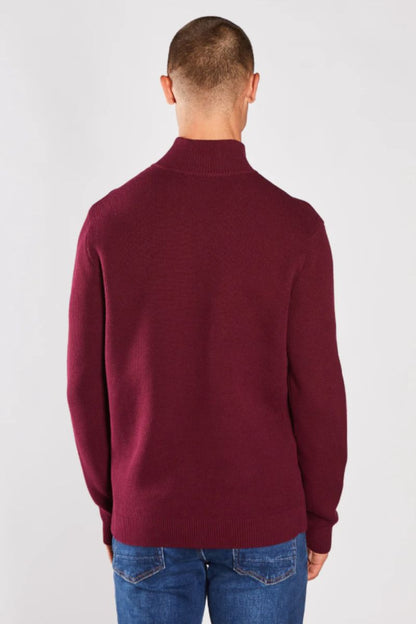 Diesel Twain Half Zip Fig Marl