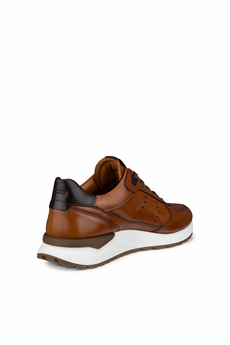 Ecco 534924 Astir Neo Leather Trainers Cocoa Brown