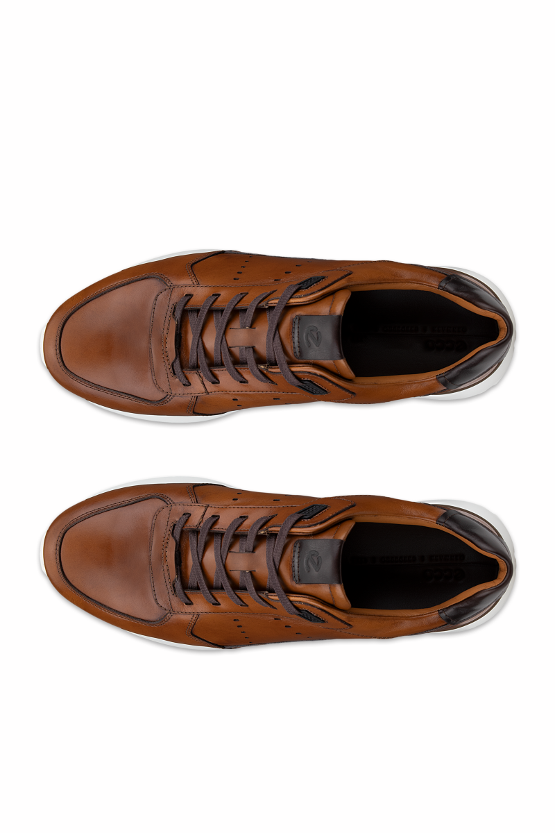 Ecco 534924 Astir Neo Leather Trainers Cocoa Brown