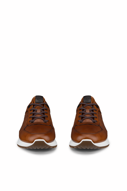 Ecco 534924 Astir Neo Leather Trainers Cocoa Brown