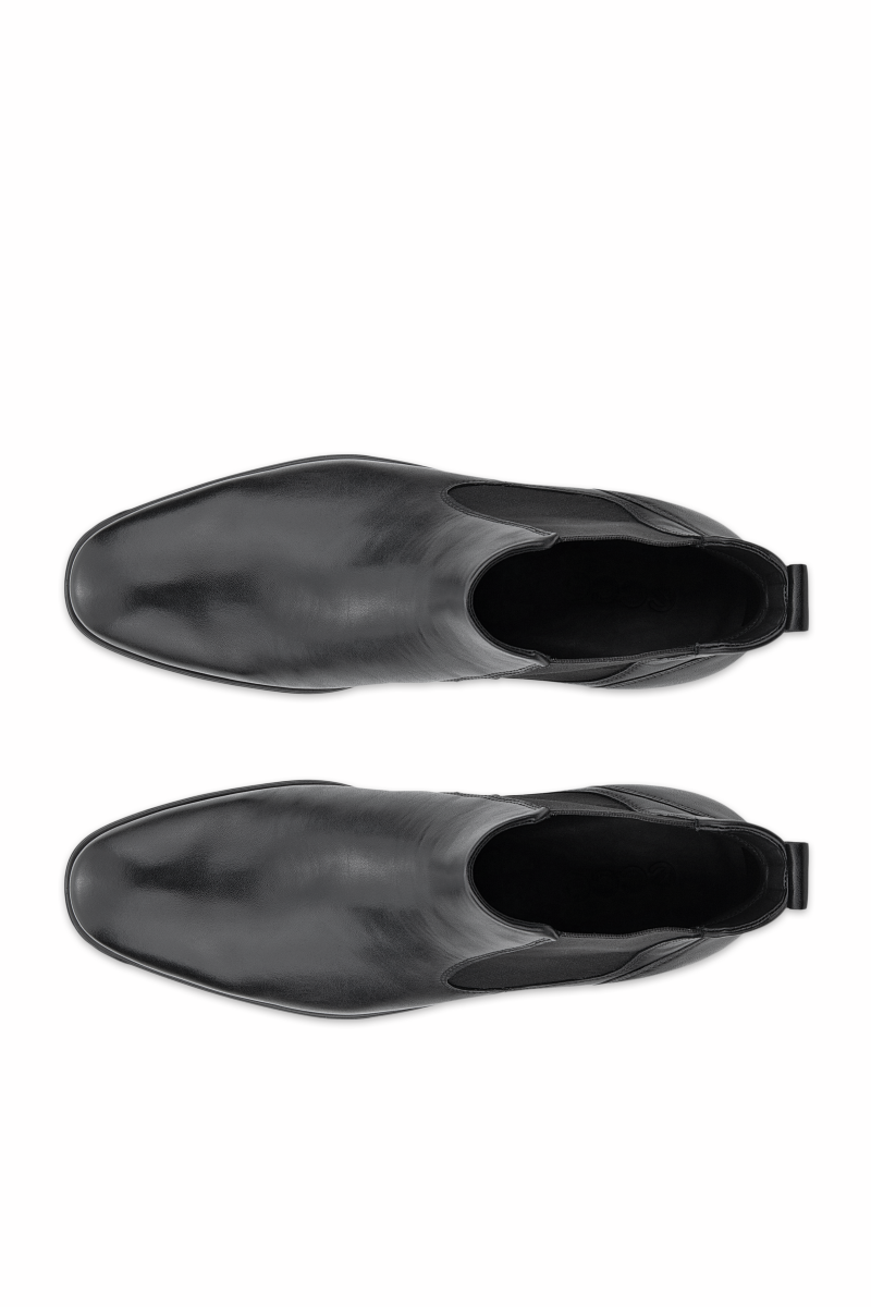 Ecco 621954 Melbourne Leather Chelsea Boots Black