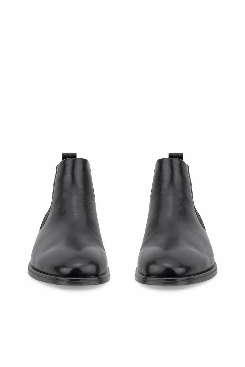 Ecco 621954 Melbourne Leather Chelsea Boots Black