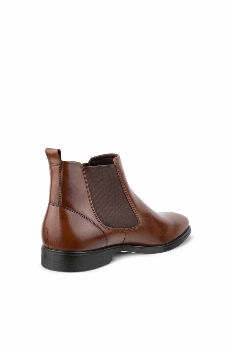 Ecco 621954 Melbourne Leather Chelsea Boots Camel