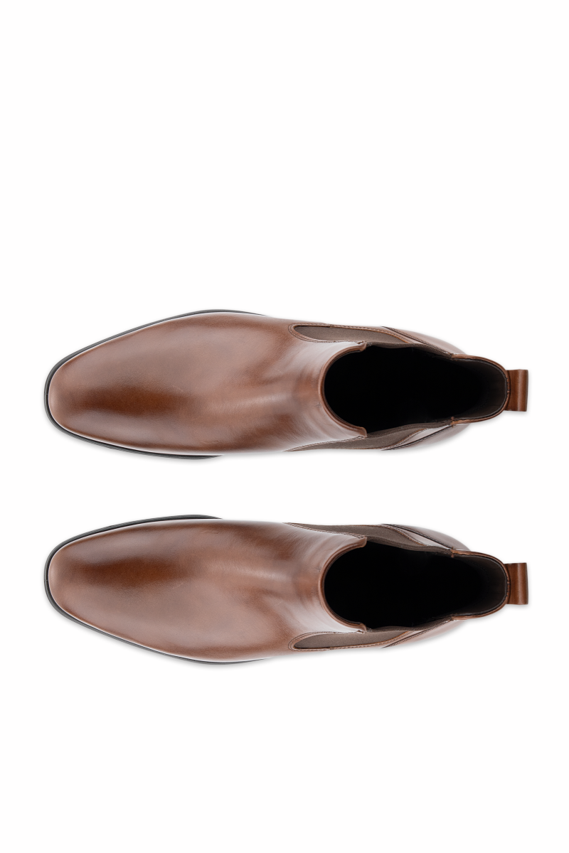 Ecco 621954 Melbourne Leather Chelsea Boots Camel