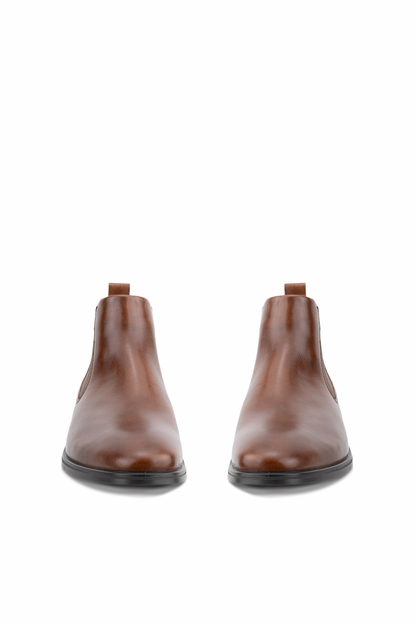 Ecco 621954 Melbourne Leather Chelsea Boots Camel