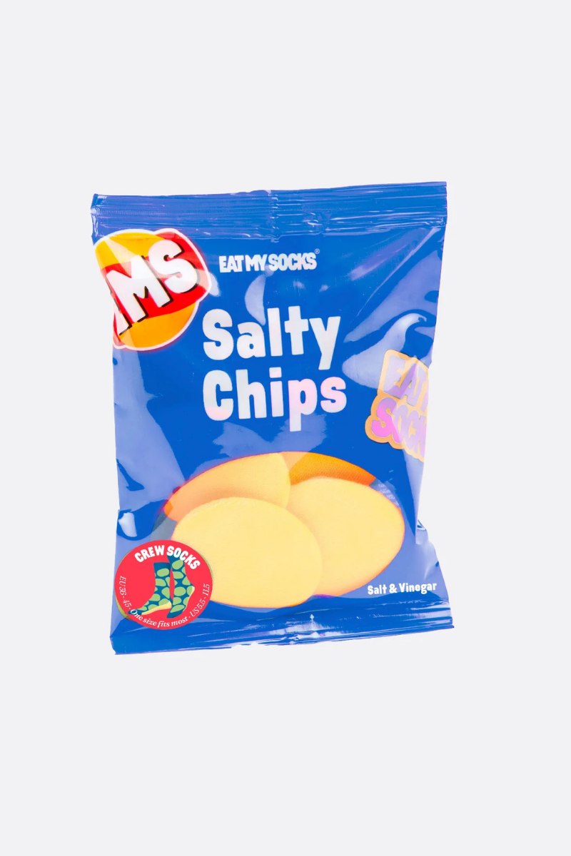 Eat My Socks Salty Chips Blue