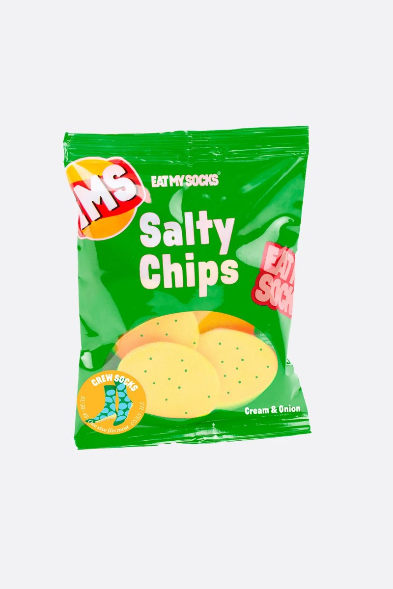 Eat My Socks Salty Chips Green