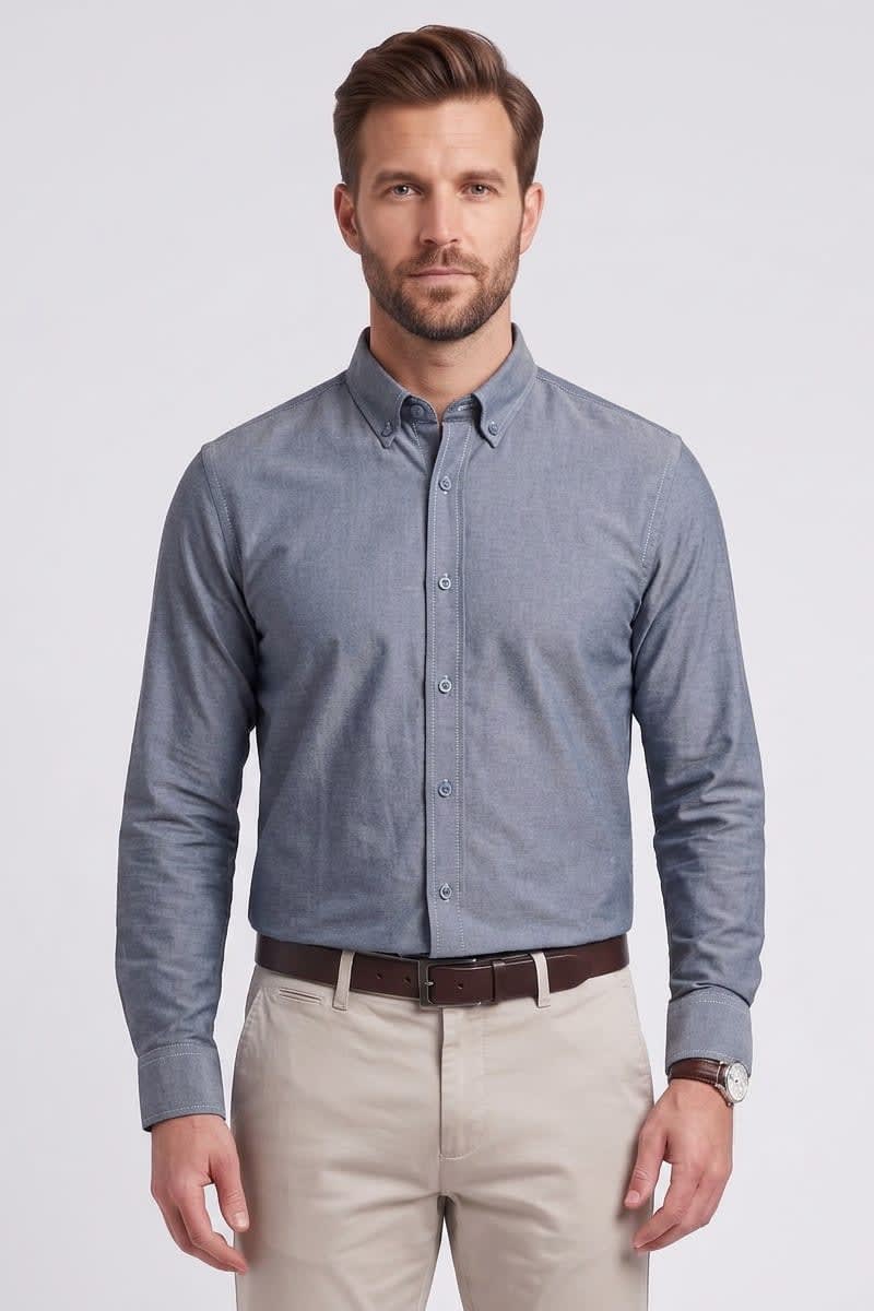 Ed Oliver Oxford Shirt Indigo
