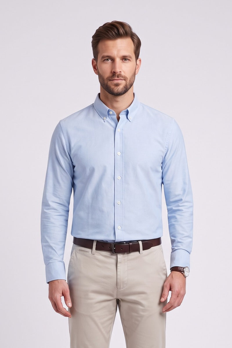Ed Oliver Oxford Shirt Sky