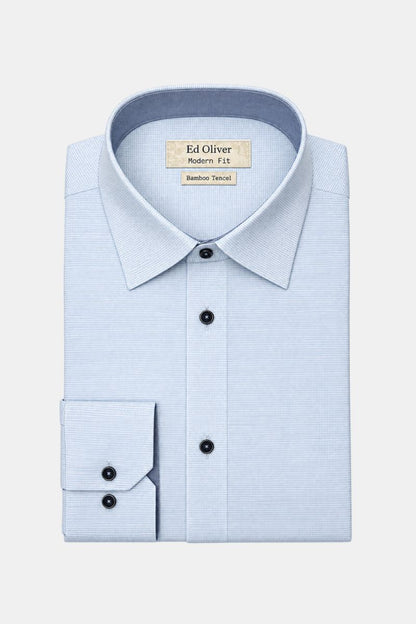Ed Oliver E05 Modern Fit Shirt Blue