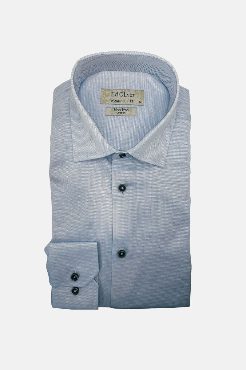 Ed Oliver Modern Fit Shirt Blue