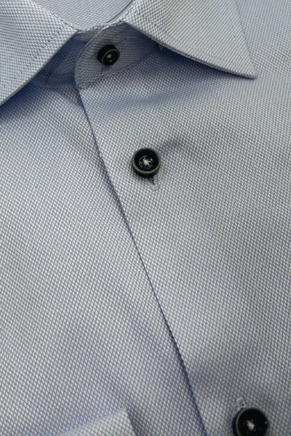 Ed Oliver Modern Fit Shirt Print Blue