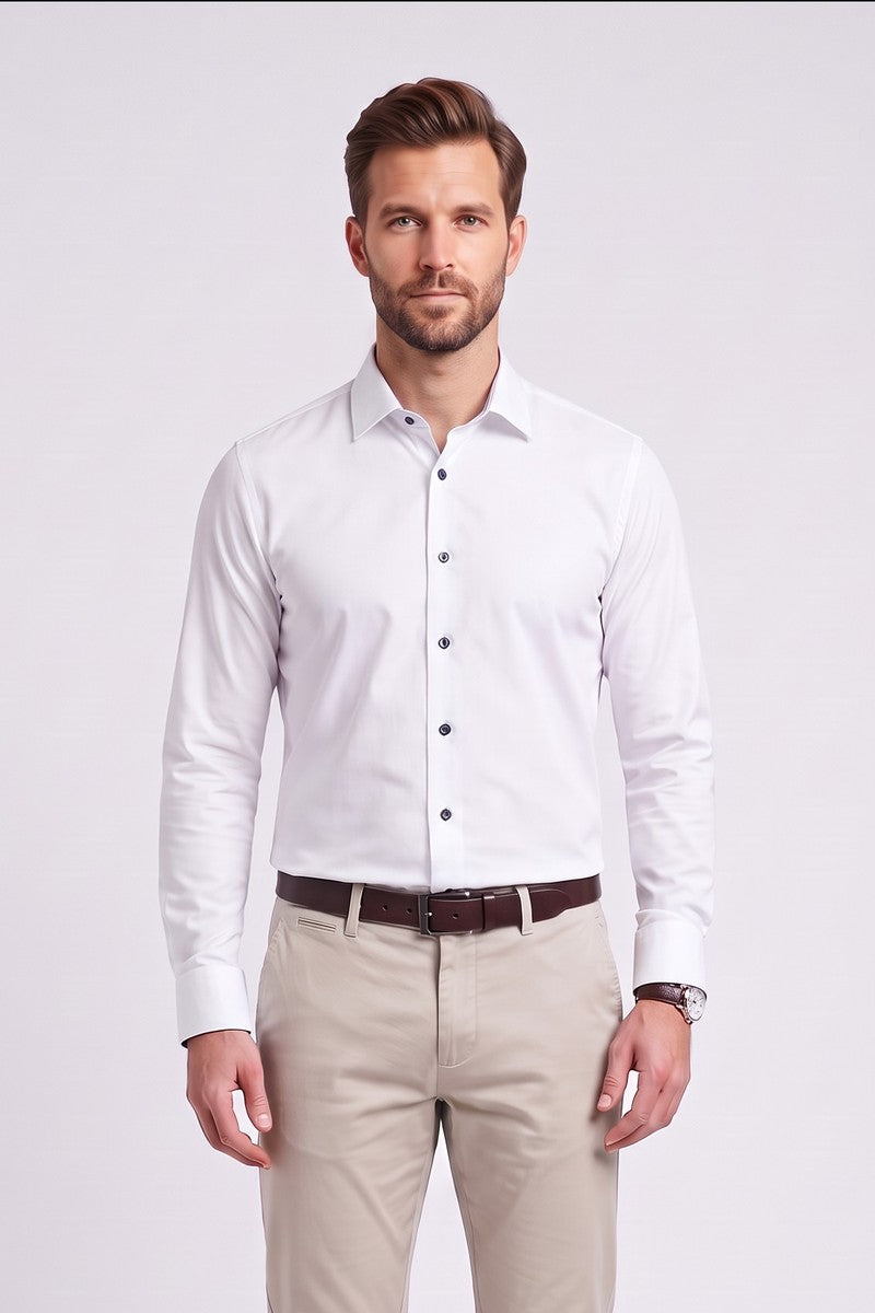 Ed Oliver Slim Fit Shirt White