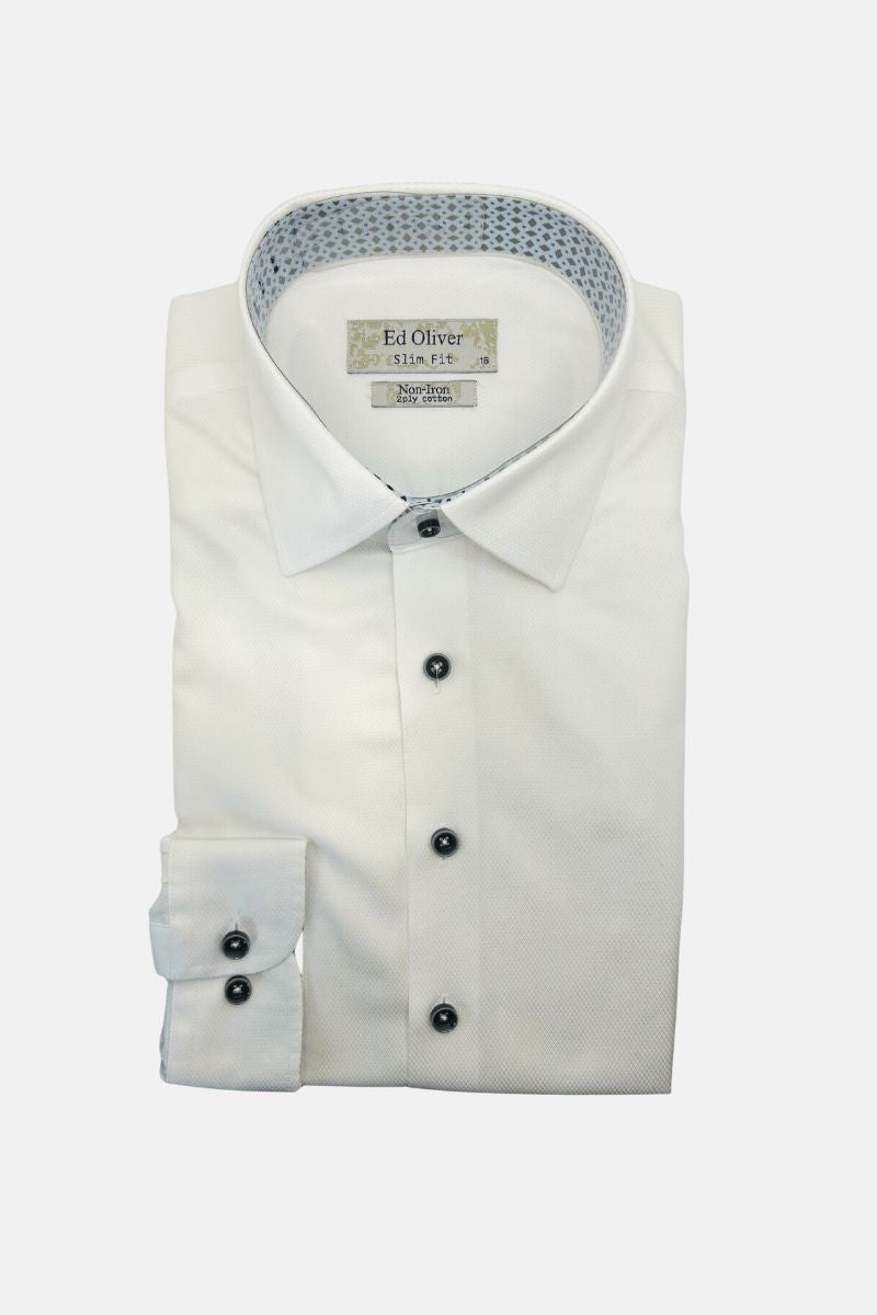 Ed Oliver Slim Fit Shirt White