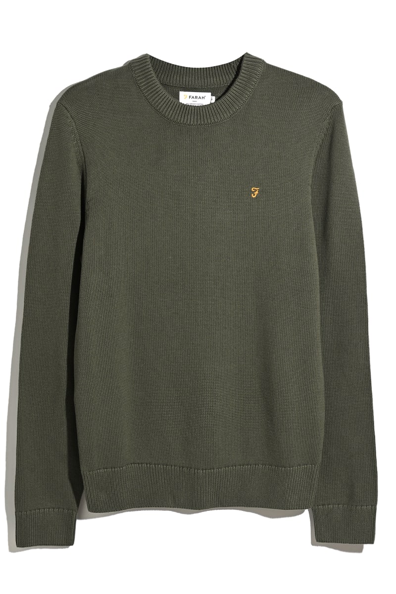 Farah Shepard Crew Neck Sweater Rosemary