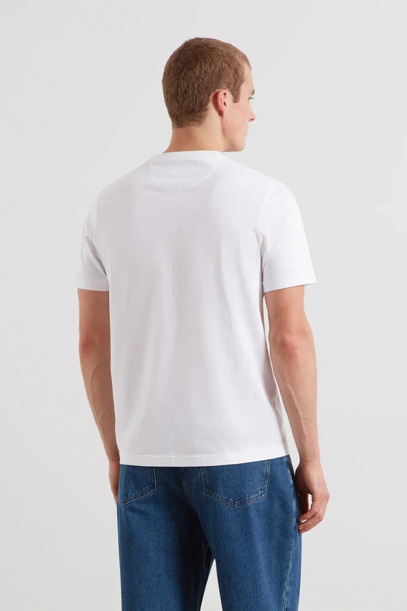 Farah Danny Regular Fit Short Sleeve T-Shirt White