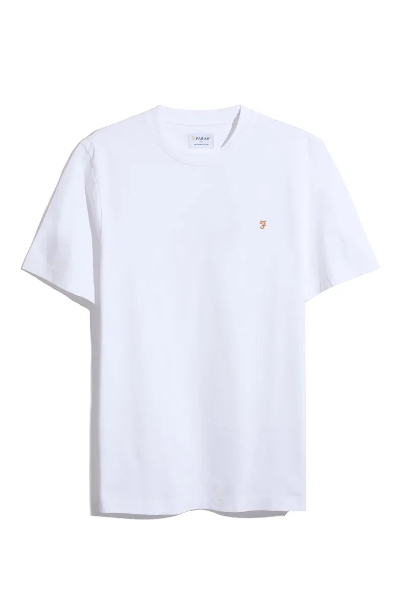 Farah Danny Regular Fit Short Sleeve T-Shirt White