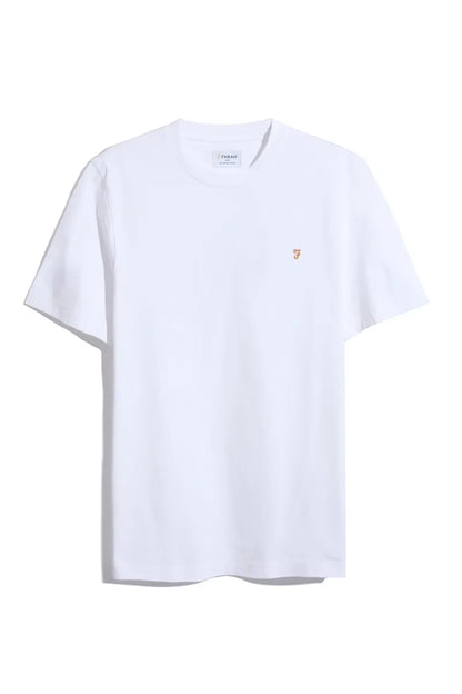 Farah Danny Regular Fit Short Sleeve T-Shirt White