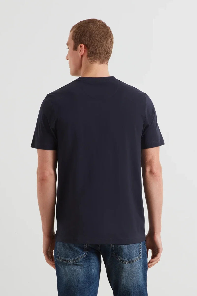 Farah Danny Regular Fit Short Sleeve T-Shirt True Navy
