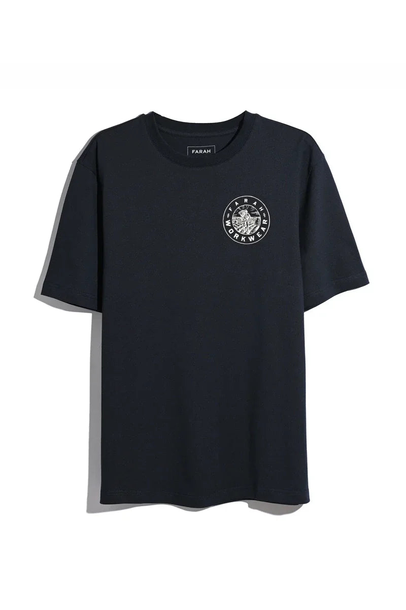 Farah Haise Graphic Short Sleeve T-Shirt True Navy