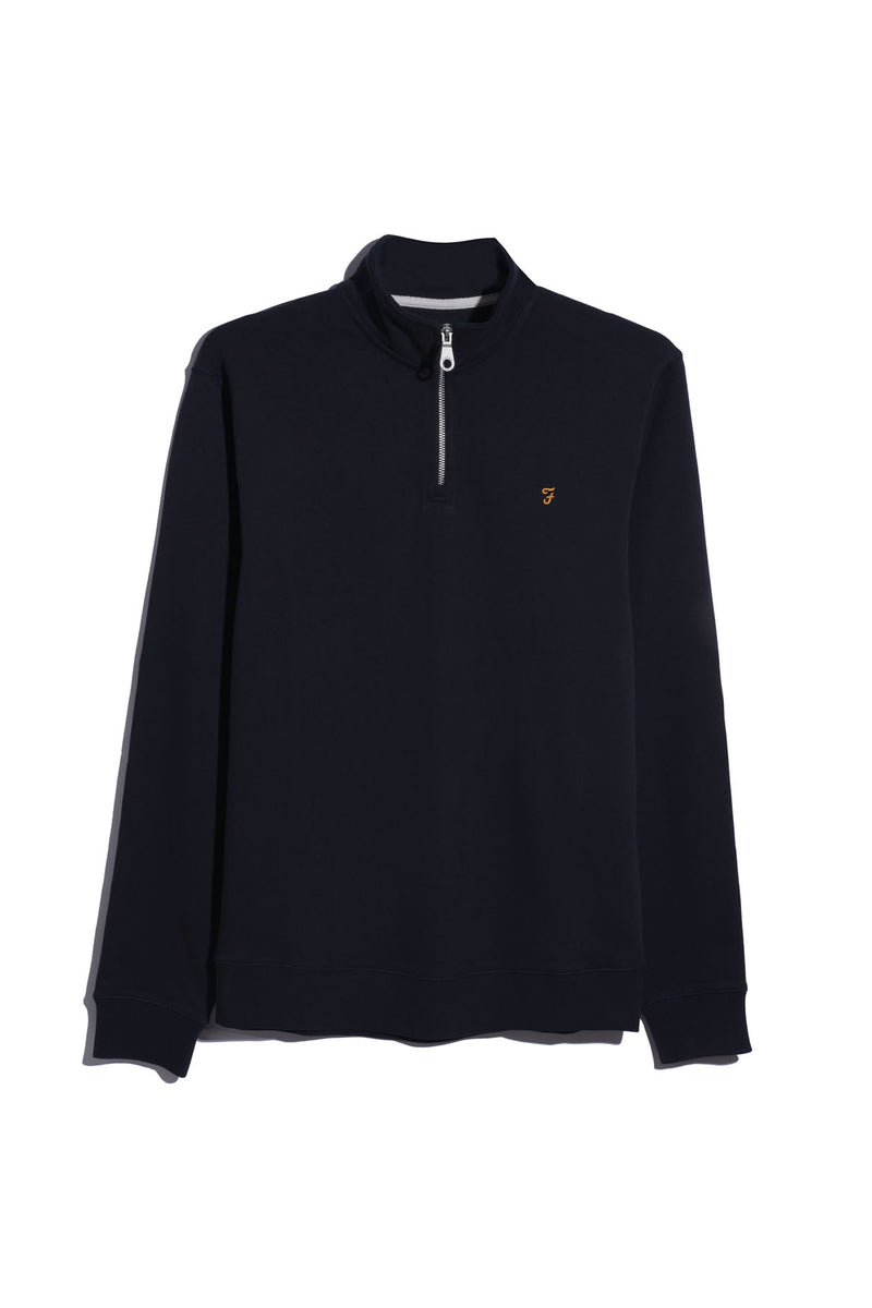 Farah Arnold Quarter Zip Sweatshirt True Navy