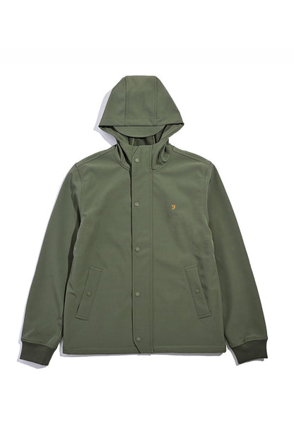 Farah F4RFF030 Brydon Regular Fit Softshell Jacket Rosemary