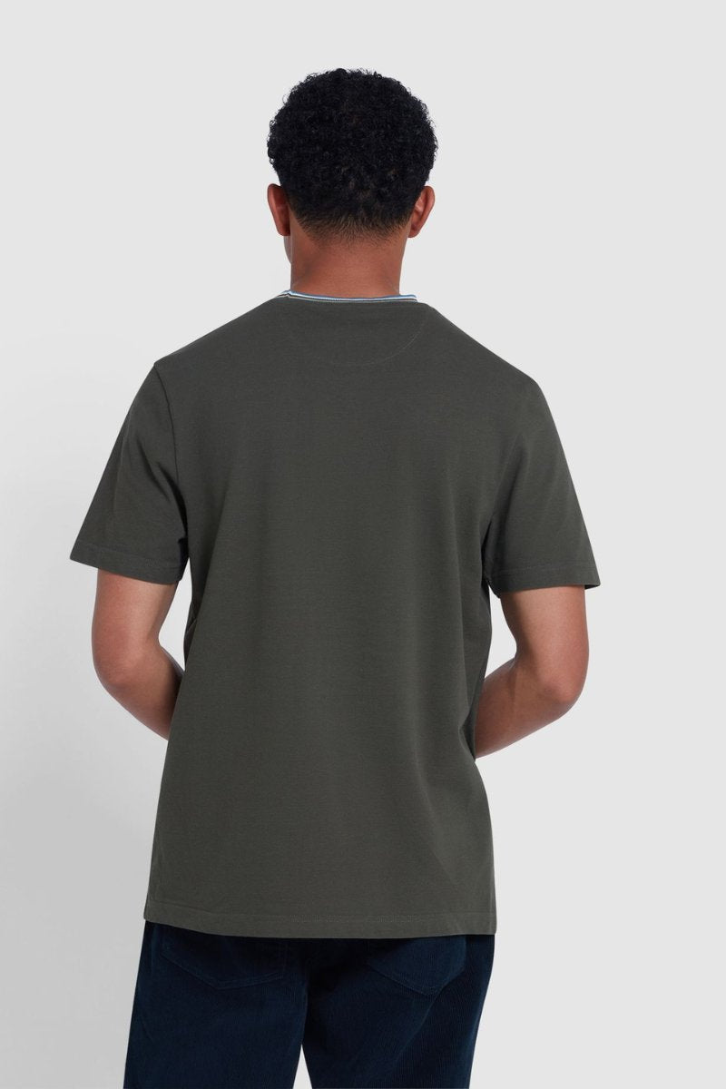 Farah Alvin Tipped T-Shirt Evergreen