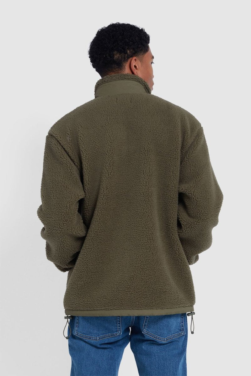 Farah Bradley Full Zip Fleece Olive