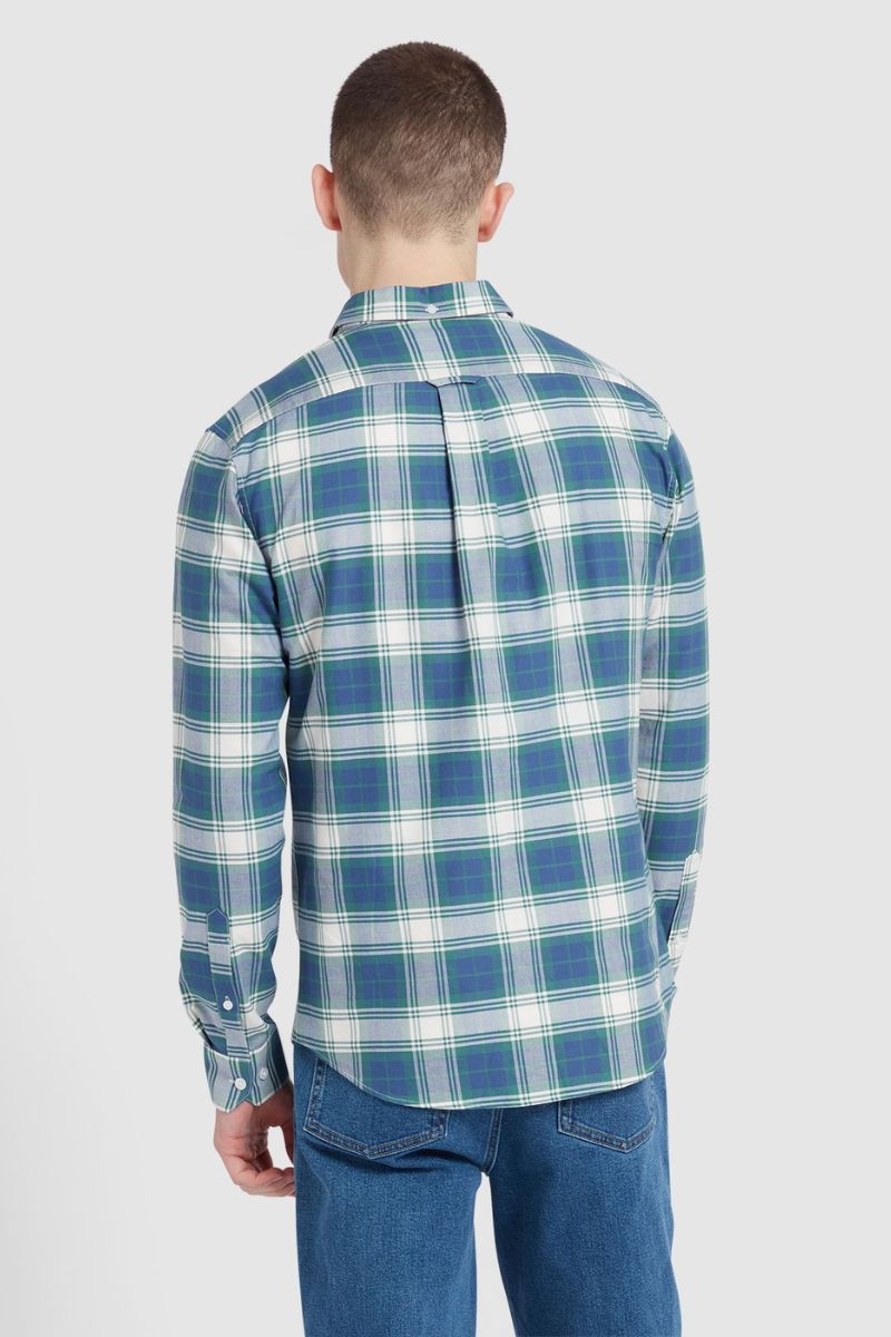 Farah Brewer Check Shirt Cold Metal