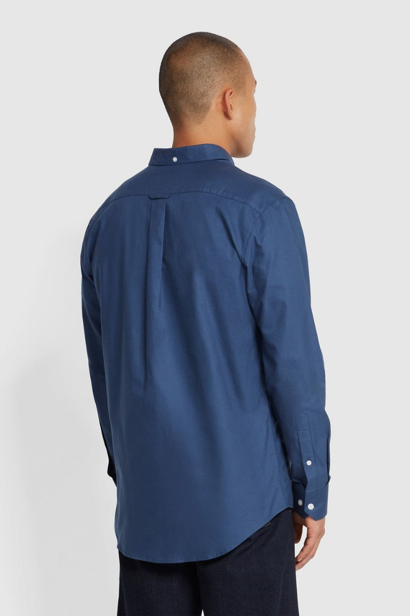 Farah Brewer Shirt Deep Blue