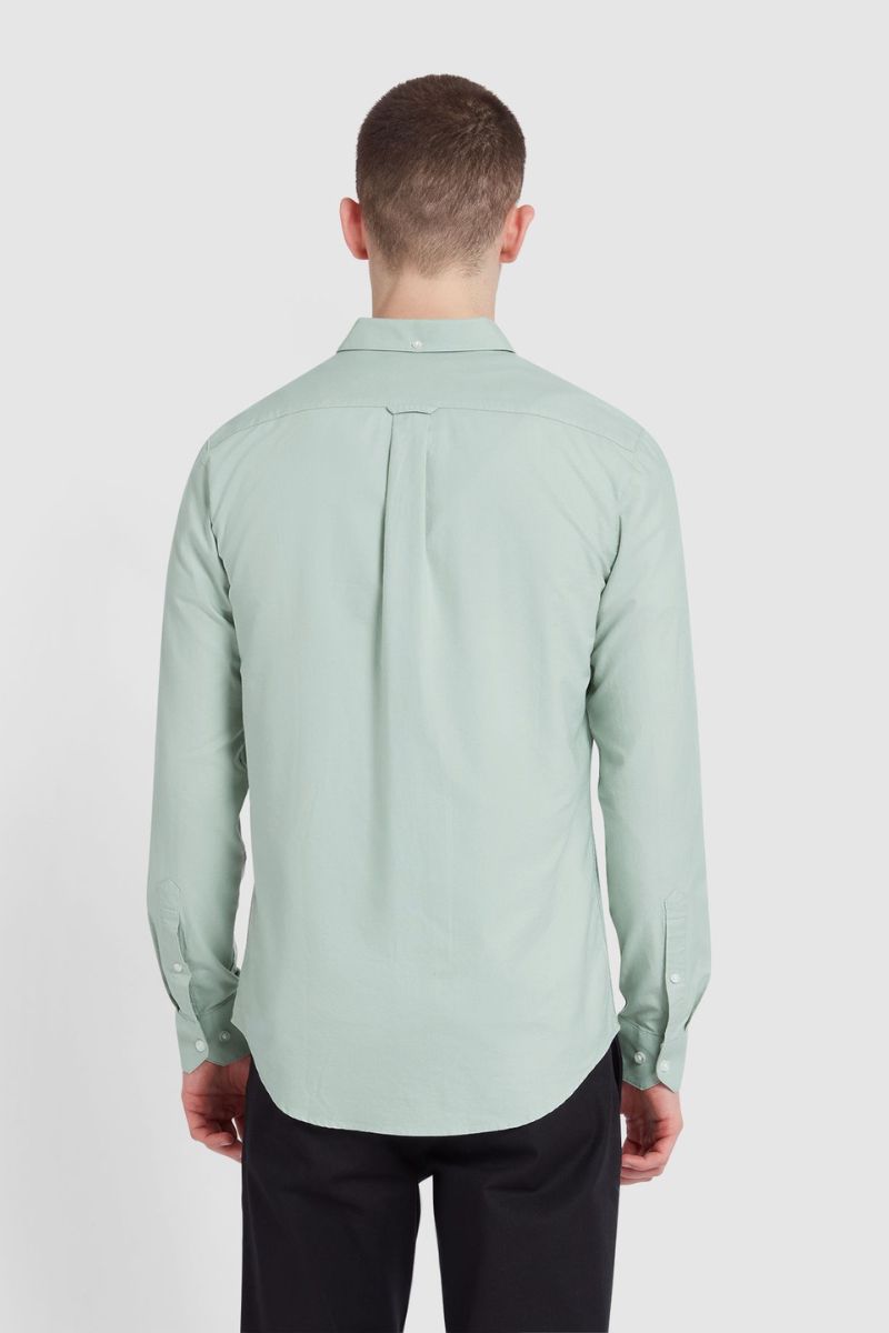 Farah Brewer Slim Shirt Grove Green