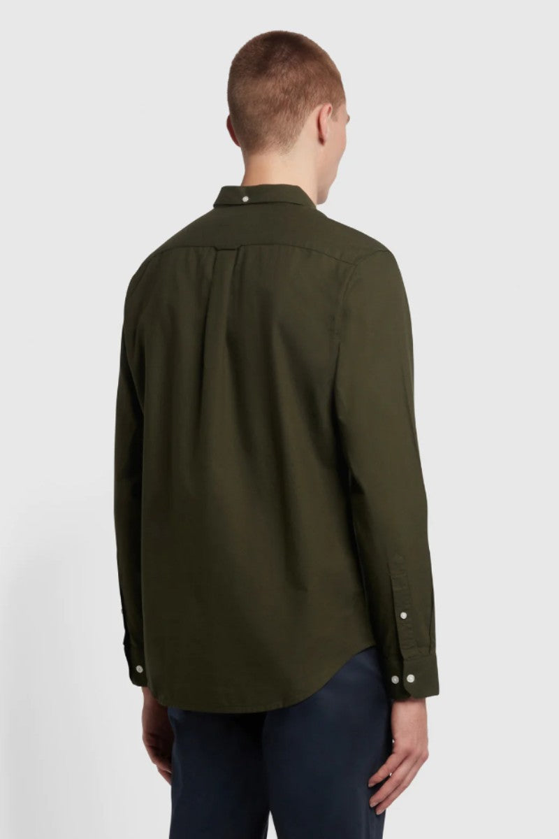 Farah Brewer Slim Shirt Evergreen