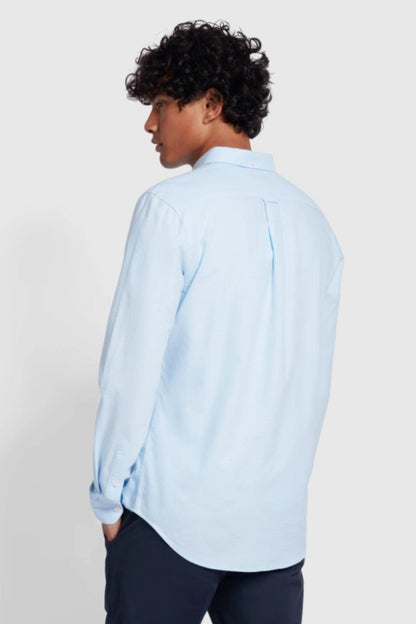 Farah Brewer Slim Shirt Sky Blue