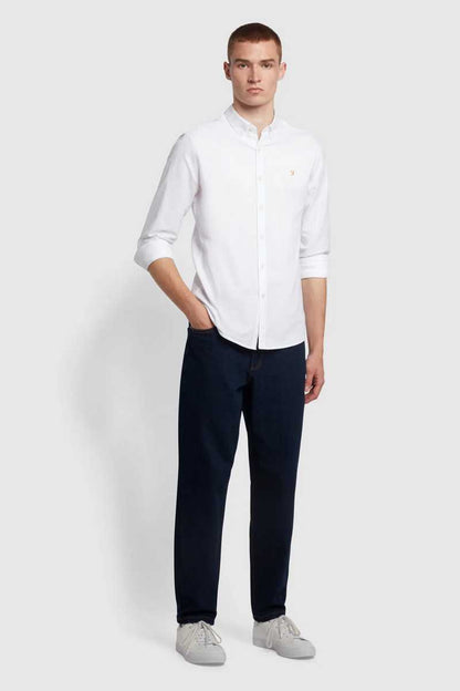 Farah Brewer Slim Shirt White