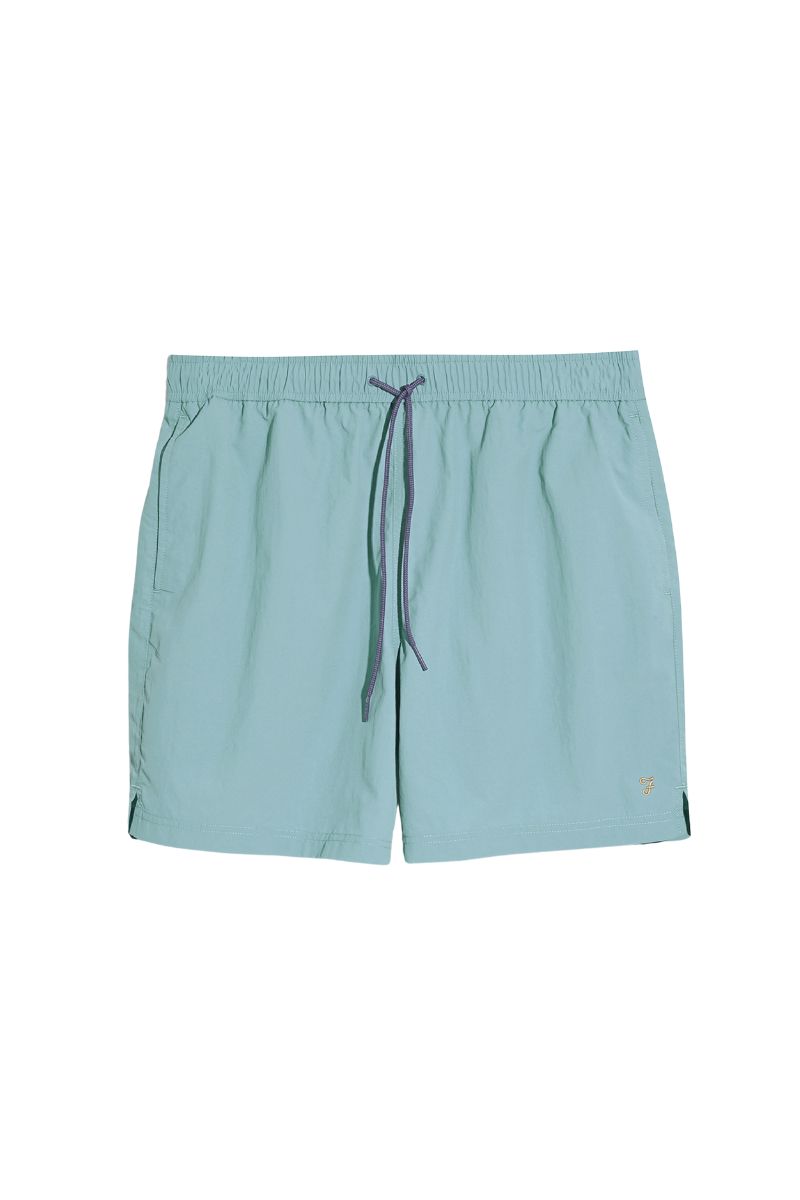 Farah Colbert Plain Swim Shorts Grove Green