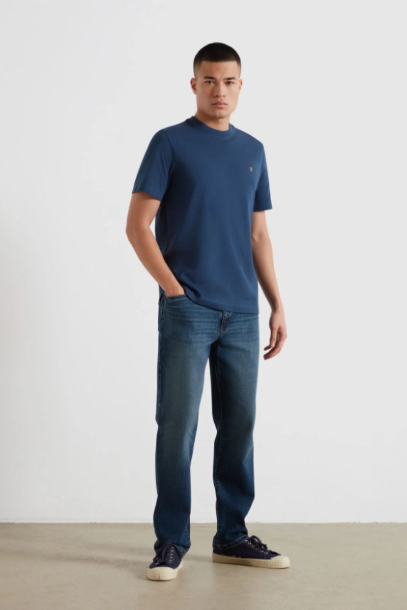 Farah Danny T-Shirt Agean Blue