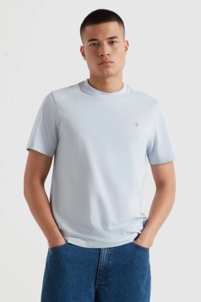 Farah Danny T-Shirt Blue Nickle