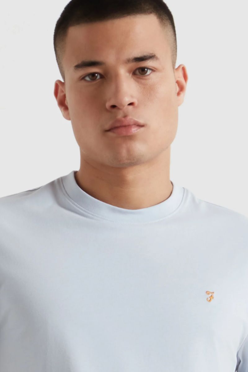 Farah Danny T-Shirt Blue Nickle