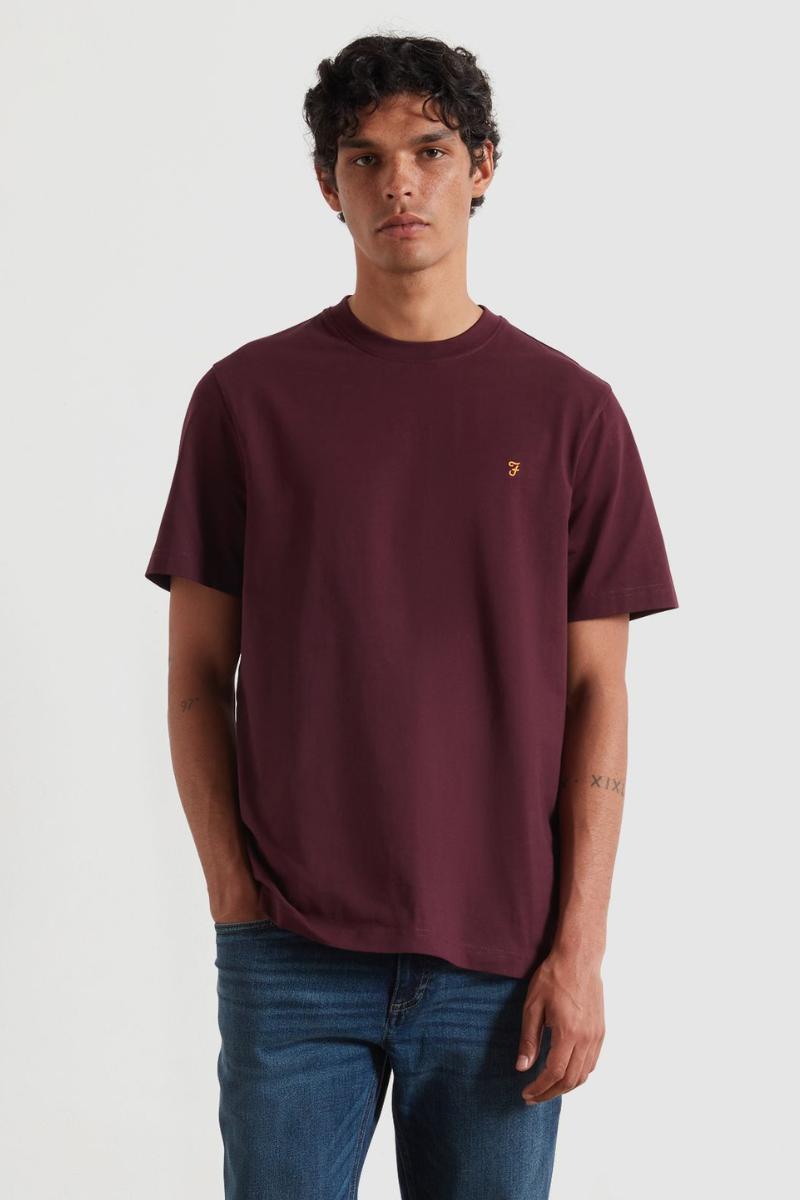 Farah Danny T-Shirt Bordeaux