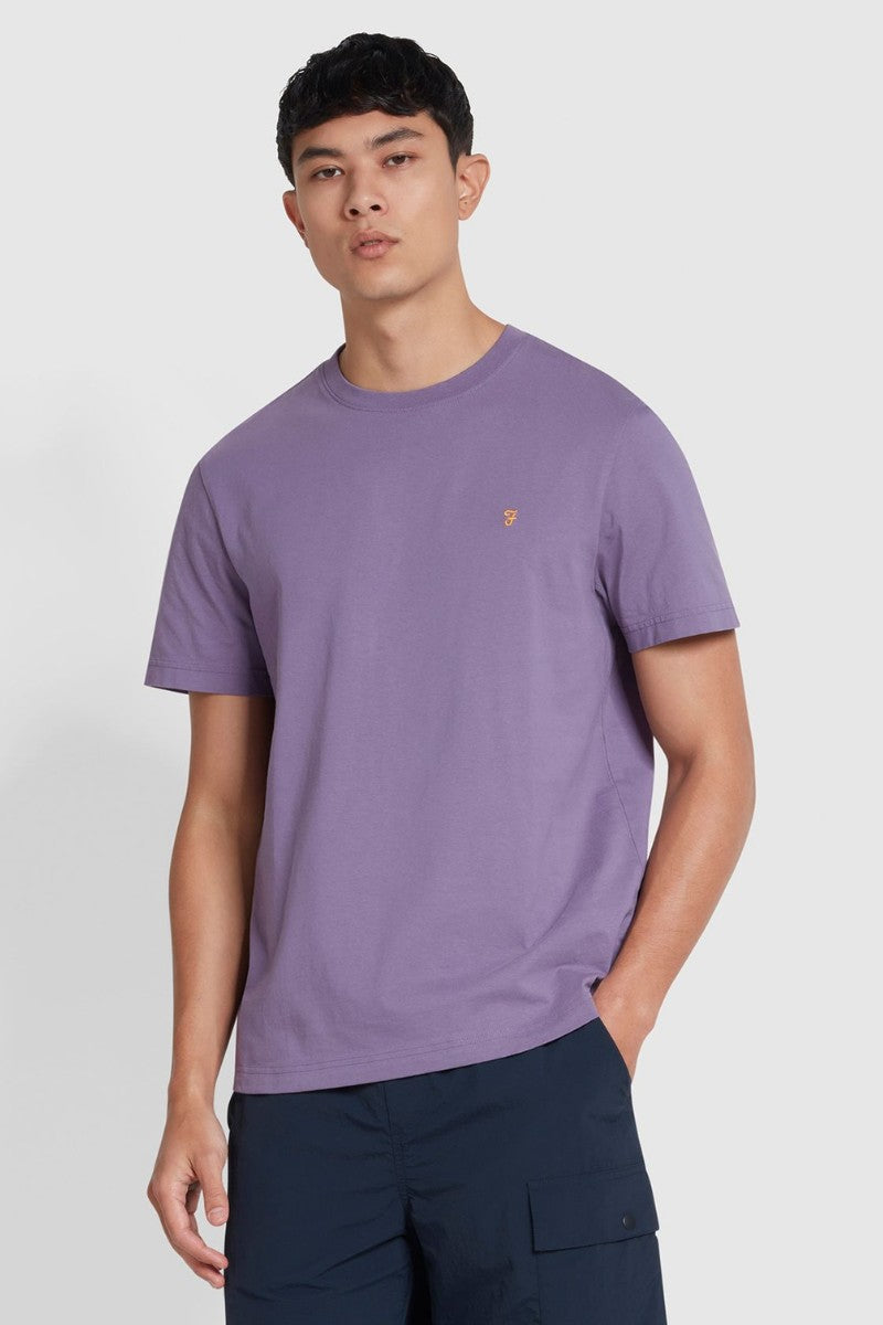 Farah Danny T-Shirt Slate Purple