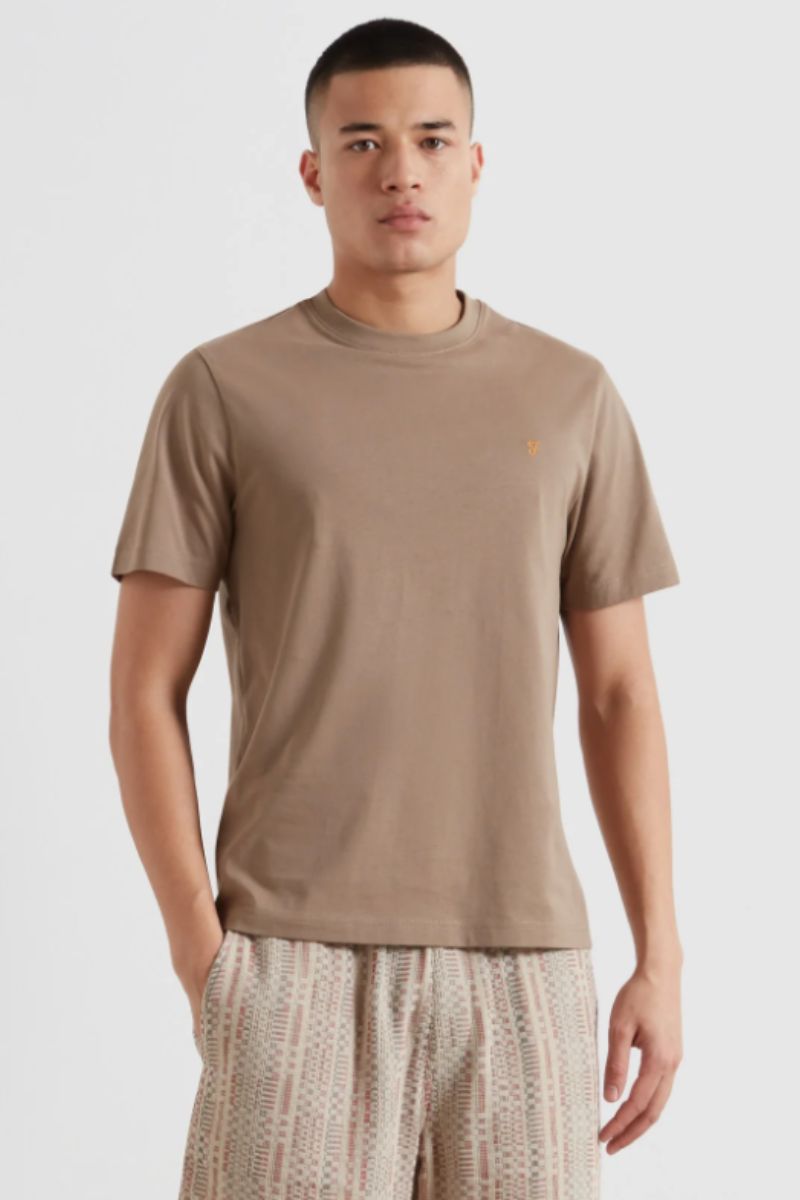 Farah Danny T-Shirt Stone Grey