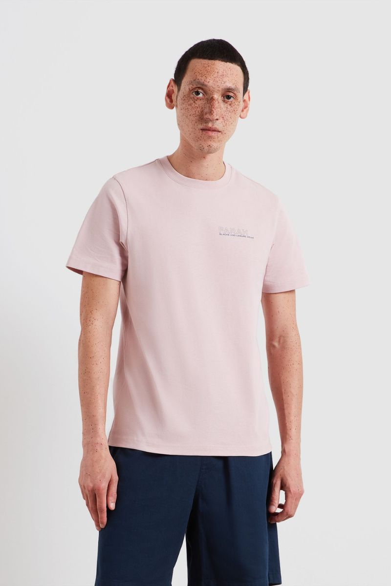 Farah Dante Graphic T-Shirt Floral Pink