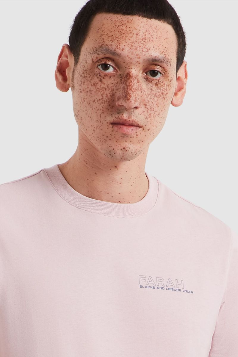 Farah Dante Graphic T-Shirt Floral Pink