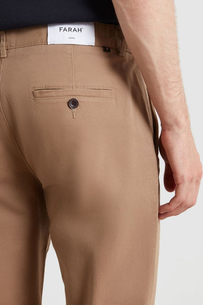 Farah Elm Slim Twill Chino Beige