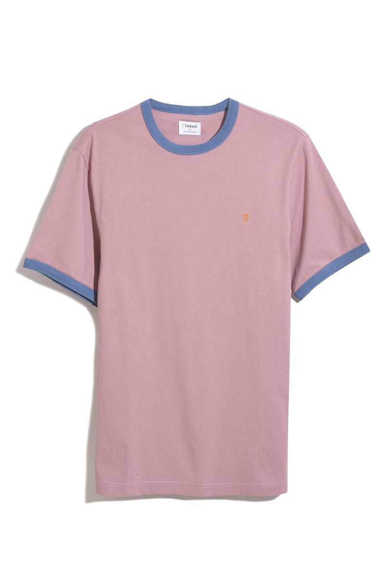 Farah Groves Ringer T-Shirt Pink
