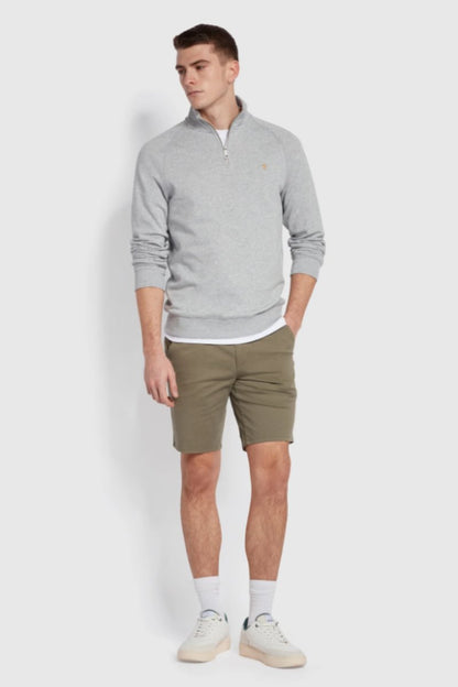 Farah Jim 1/4 Zip Sweatshirt Grey