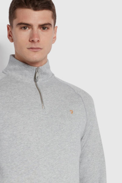 Farah Jim 1/4 Zip Sweatshirt Grey