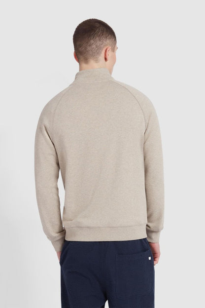 Farah Jim 1/4 Zip Sweatshirt Hazelnut