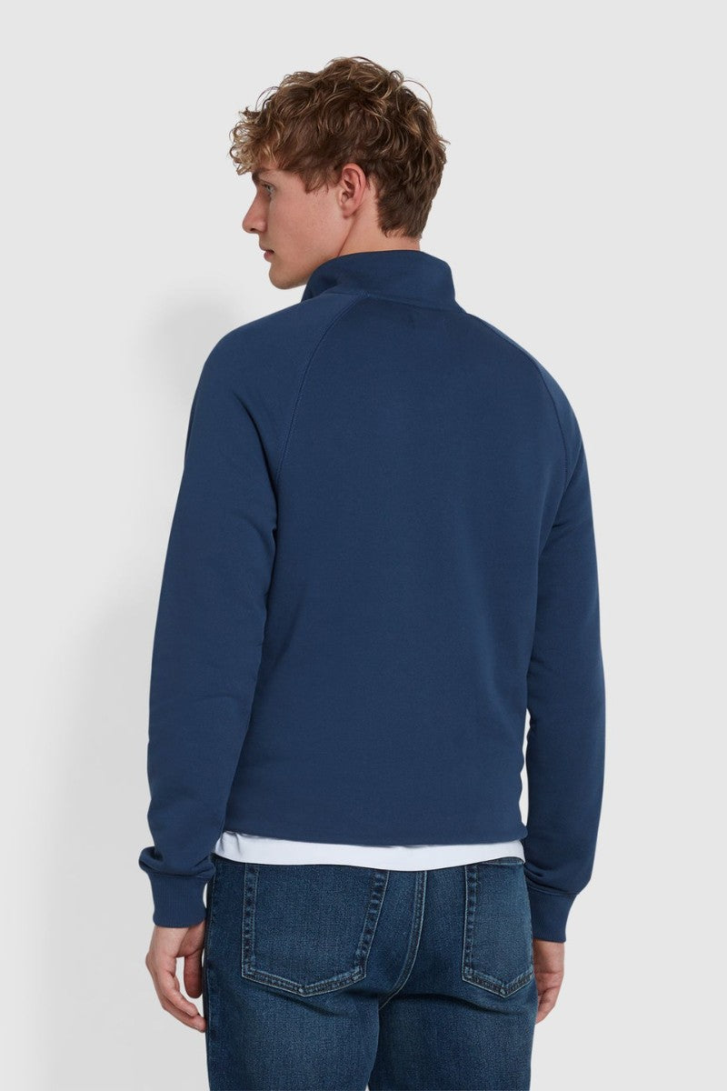 Farah Jim 1/4 Zip Sweatshirt Deep Blue