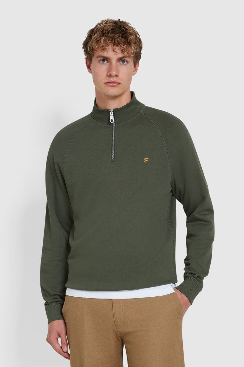 Farah Jim 1/4 Zip Sweatshirt Rosemary